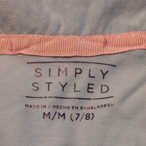 Simply Styled Girls Blue Blouse Size Medium - Picture 3 of 5